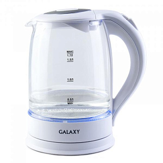 картинка Электрический чайник GL 0553 белый Galaxy от интернет-магазина К1-СТРОЙ