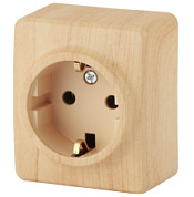 картинка Розетка 11-2203-11 2P+E Schuko 16A-250В IP20 ОУ, сосна Эра Эксперт от интернет-магазина К1-СТРОЙ