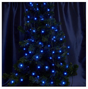 картинка Светодиодная гирлянда CL06 линейная 20м + 1.5м 230V синий c питанием от сети, контроллером, зеленый шнур 32312 Feron от интернет-магазина К1-СТРОЙ