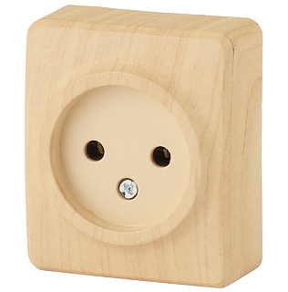 картинка Розетка 11-2201-11, 2P 16A-250В IP20 ОУ, сосна Эра Эксперт от интернет-магазина К1-СТРОЙ
