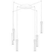 картинка Подвесная люстра Lightstar CILINO 6х40W GU10, матовый белый от интернет-магазина К1-СТРОЙ