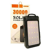 картинка Power bank DMK-A10 30000 солнечная панель LED свет, черный Demaco от интернет-магазина К1-СТРОЙ