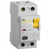 картинка Выключатель дифференциальный (УЗО) ВД1-63 2Р100А 100мА, MDV10-2-100-300 IEK от интернет-магазина К1-СТРОЙ