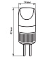 Лампа светодиодная 2W 230V G5.3 2700K LB-492 Feron