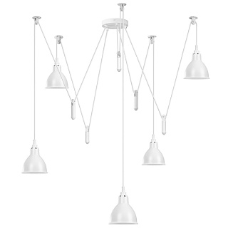 картинка 761056 (MD17003036-5A) Люстра ACROBATA 5х40W E14 БЕЛЫЙ (в комплекте) от интернет-магазина К1-СТРОЙ