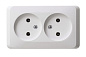 Розетка 2-ая без заземления белая Этюд Schneider Electric