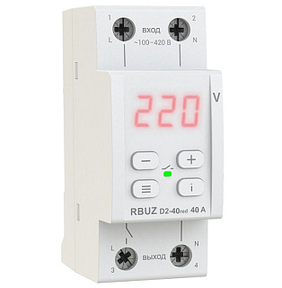 картинка Реле напряжения D2-40 Red RBUZ от интернет-магазина К1-СТРОЙ