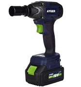 картинка Аккумуляторный бесщеточный гайковерт с одним аккумулятором 4 Ah APW18BL4 AYGER от интернет-магазина К1-СТРОЙ