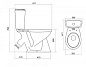 Унитаз-компакт Бриз, WH302138 2 РА ДС МЕ Santek