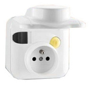 картинка Розетка со встроенным УЗО 16A IP44, FIE435-RU ABB от интернет-магазина К1-СТРОЙ