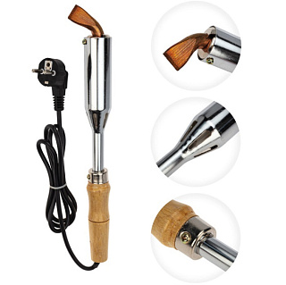 картинка Паяльник высокомощный, серия ЭПСН, керам. тэн, 300Вт, 230В, с дерев. ручкой 12-0213 REXANT от интернет-магазина К1-СТРОЙ