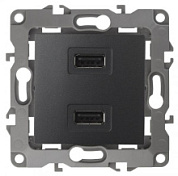 картинка Устройство зарядное USB, 12-4110-05 ЭРА антрацит ЭРА от интернет-магазина К1-СТРОЙ