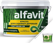 картинка Краска для садовых деревьев 1,2 кг Альфа Alfavit от интернет-магазина К1-СТРОЙ