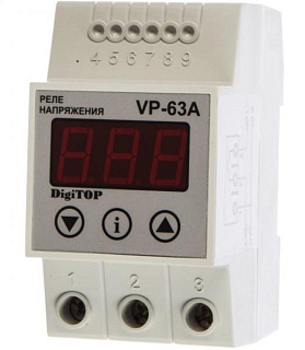 картинка Реле контроля напряжения VP-63A DigiTOP  от интернет-магазина К1-СТРОЙ