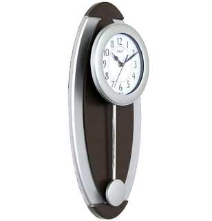 картинка Часы настенные с маятником 801 silver brown RIKON от интернет-магазина К1-СТРОЙ