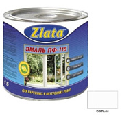 картинка Краска Эмаль белая ПФ-115 0,7кг Zlata от интернет-магазина К1-СТРОЙ