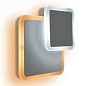 Светодиодная бра Geometria Square 12W белая IP44 Estares