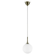 картинка 813021 (MD5086-1EB)  Подвес GLOBO 1х40W  E14 electroplating bronze/white (в комплекте) от интернет-магазина К1-СТРОЙ