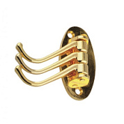картинка Крючок-вешалка 3-ой поворотный золотой от интернет-магазина К1-СТРОЙ