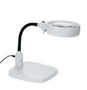 картинка Лупа настольная 8x-138мм на гибком штативе с подсветкой 6 LED 7765/64 от интернет-магазина К1-СТРОЙ