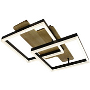 картинка Управляемая светодиодная люстра WOODY LOFT 85W 2S-APP-500x430x135-BLACK/W00D-220-IP20 УУО00004888 Estares от интернет-магазина К1-СТРОЙ