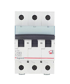 картинка Автоматический выключатель TX3 3П C 63А 404062 Legrand от интернет-магазина К1-СТРОЙ