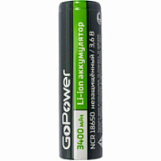 картинка Батарея аккумуляторная незащищённый 3400mAh 3.7V 18650 GoPower от интернет-магазина К1-СТРОЙ