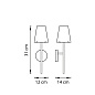 Бра настенное Lightstar DIAFANO 1х40W G9, хром/прозрачный