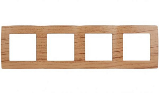 картинка Рамка на 4 поста, 12-5004-09 дуб ЭРА от интернет-магазина К1-СТРОЙ