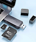Картридер HB45 2в1 (Micro SD/SD) USB/Type-C 2.0 Hoco