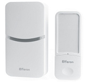 картинка Звонок дверной беспроводной DB-100 18 мелодий белый Feron от интернет-магазина К1-СТРОЙ