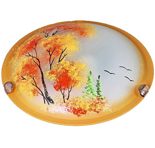 картинка Настенно-потолочный светильник, Пейзаж желтый (300) НПБ 01-2х60-001 Sneha от интернет-магазина К1-СТРОЙ