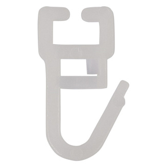 картинка Крючок для штор цвет белый от интернет-магазина К1-СТРОЙ