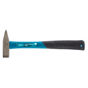 картинка Молоток слесарный, 400 г, квадратный боек, фибергласовая обрезиненная рукоятка Gross от интернет-магазина К1-СТРОЙ