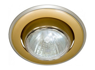 картинка Светильник потолочный 301-MR11 золото-хром MR11 G4.0 FERON от интернет-магазина К1-СТРОЙ