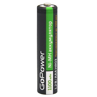 картинка Батарейка аккумуляторная AAА 1100mAh GP GoPower от интернет-магазина К1-СТРОЙ