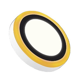 картинка Накладной светодиодный светильник 13W 6500K круг с дополнительным желтым контуром Smartbuy от интернет-магазина К1-СТРОЙ