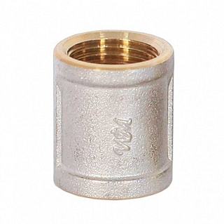 картинка Муфта 1" никелированное, Wm*S1F*1F WaterMark от интернет-магазина К1-СТРОЙ