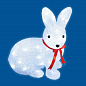Фигура светодиодная «Зайчик» 32x30 см 40 LED белый свет RABBIT-1 Uniel