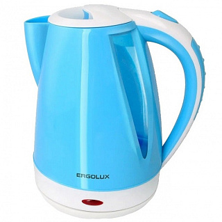 картинка Электрический чайник KP02-C35 1.8л 2300W бело-голубой ERGOLUX от интернет-магазина К1-СТРОЙ
