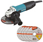 Угловая шлифовальная машина Makita GA5030RX9 125 мм, 720 Вт, плавный пуск