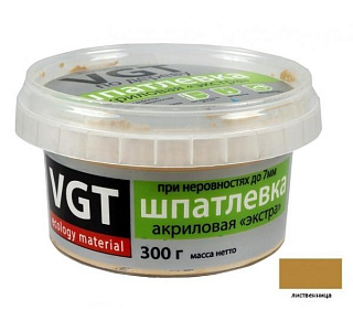 картинка Шпаклевка по дереву лиственница экстра 0,3кг VGT от интернет-магазина К1-СТРОЙ