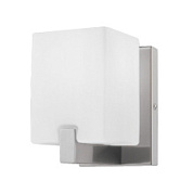 картинка 805610 (MB758-1) Светильник настенный QUBICA 1х40W E14 13см НИКЕЛЬ/БЕЛЫЙ (в комплекте) от интернет-магазина К1-СТРОЙ