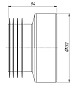 Прямая манжета для унитаза, W0210 АНИ ПЛАСТ