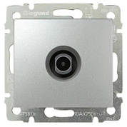 картинка Розетка телевизионная проходная алюминий 770131 Legrand Valena от интернет-магазина К1-СТРОЙ