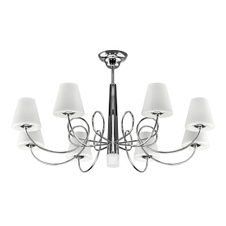 картинка 814094 (MC5082-8+1C) Люстра потол VORTICO 8х40W G9+1х40W G9 ХРОМ/БЕЛЫЙ (в комплекте) от интернет-магазина К1-СТРОЙ