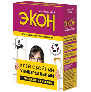 картинка Обойный клей универсальный 200г 1312332 ХЕНКЕЛЬ ЭКОН от интернет-магазина К1-СТРОЙ