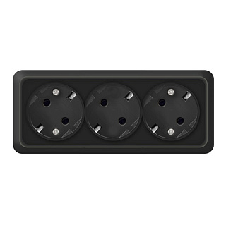 картинка Розетка 3-ая серия "Олимп" с заземлением 2218 UNIVERSAL от интернет-магазина К1-СТРОЙ