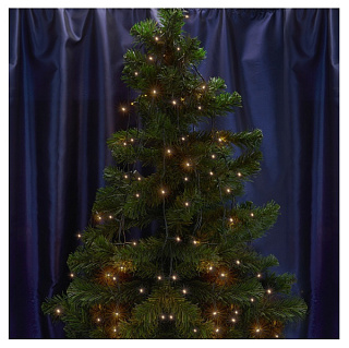 картинка Светодиодная гирлянда CL06 линейная 20м + 1.5м 230V 3300К, c питанием от сети, контроллером, зеленый шнур 26779 Feron от интернет-магазина К1-СТРОЙ