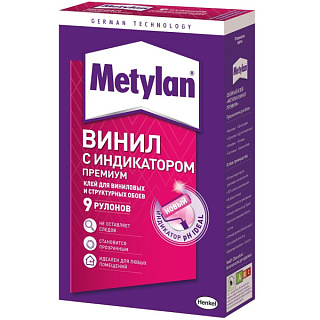 картинка Обойный клей Винил Премиум с индикатором 300г 586527 ХЕНКЕЛЬ Meтилан от интернет-магазина К1-СТРОЙ